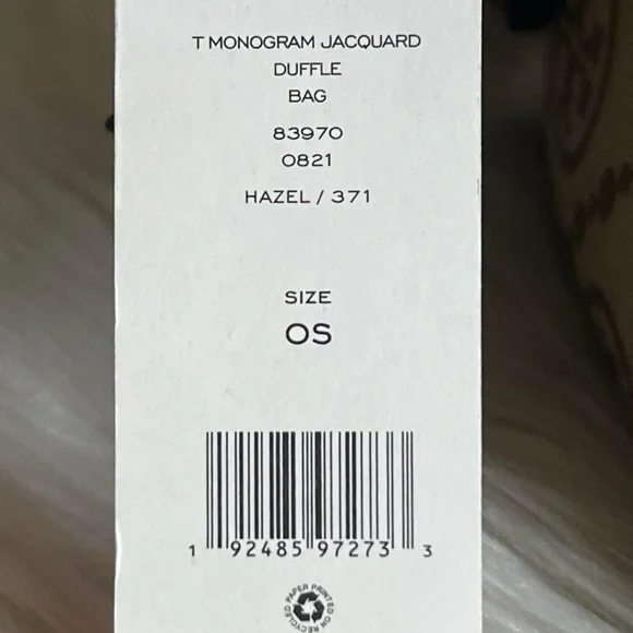 💰SOLD - 83970 - Tory Burch Monogram Jacquard Barrel Bag - Picture 12 of 16